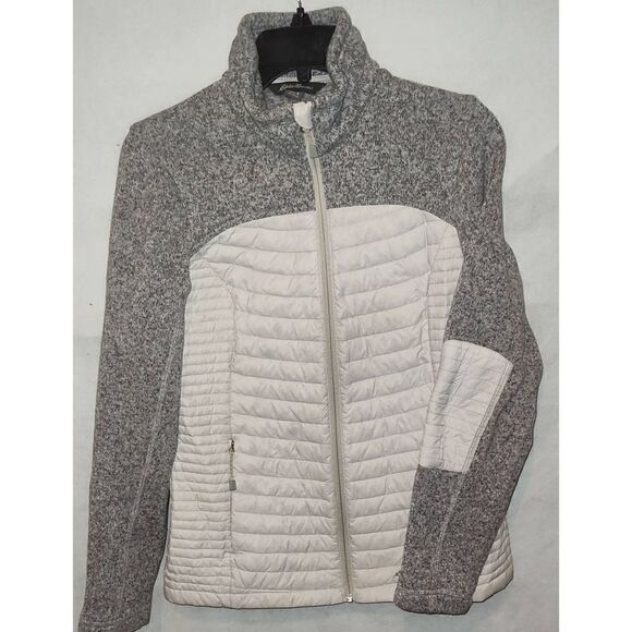 Eddie Bauer women's Down Insulated multi toned gray jacket. Size Small. Inner an - Picture 1 of 9
